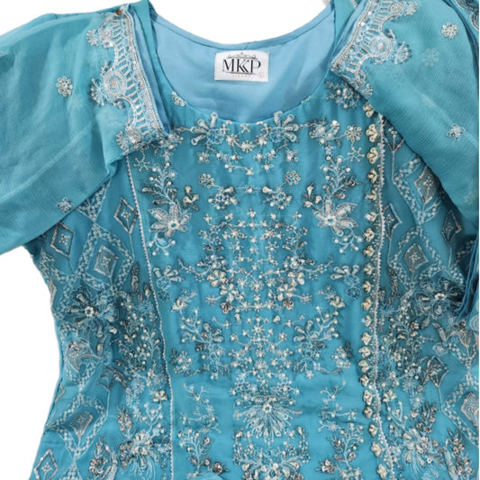 TT-W20 - Embroidered Chiffon (Hand Work) - 3 Piece