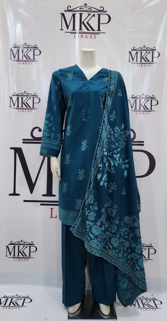 TT-W68 - Textured Pearl Printed - 3 Piece