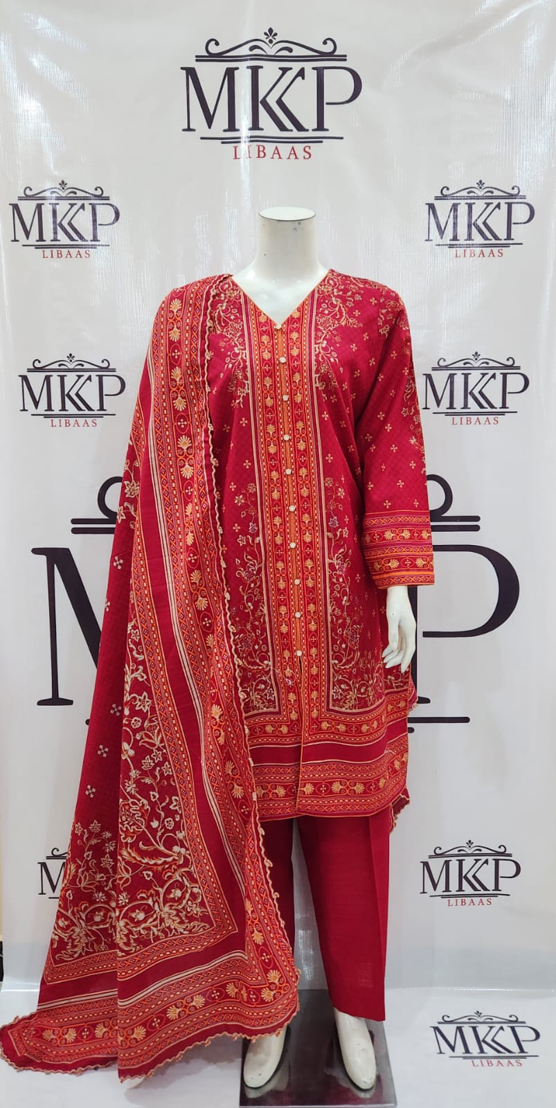 TT-W50 - Printed Khaddar - 3 Piece
