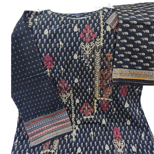 TT-W32 - Embroidered Khaddar - 3 Piece