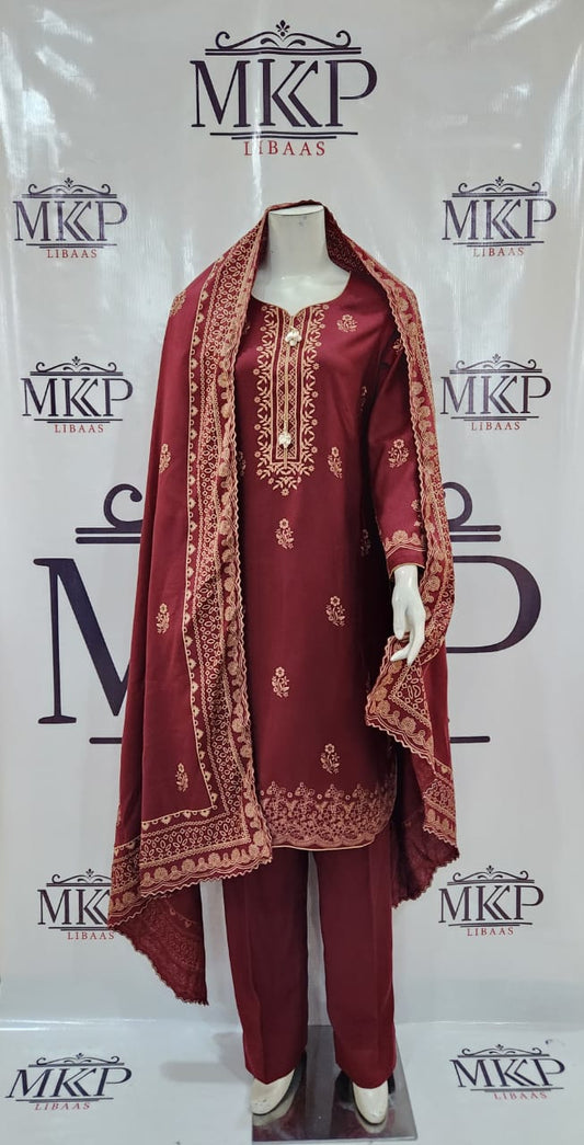 TT-W67 - Printed Pashmina - 3 Piece