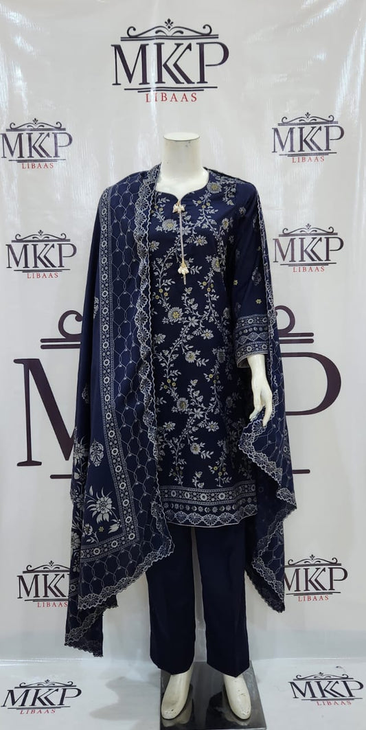 TT-W70 - Textured Pearl Printed - 3 Piece