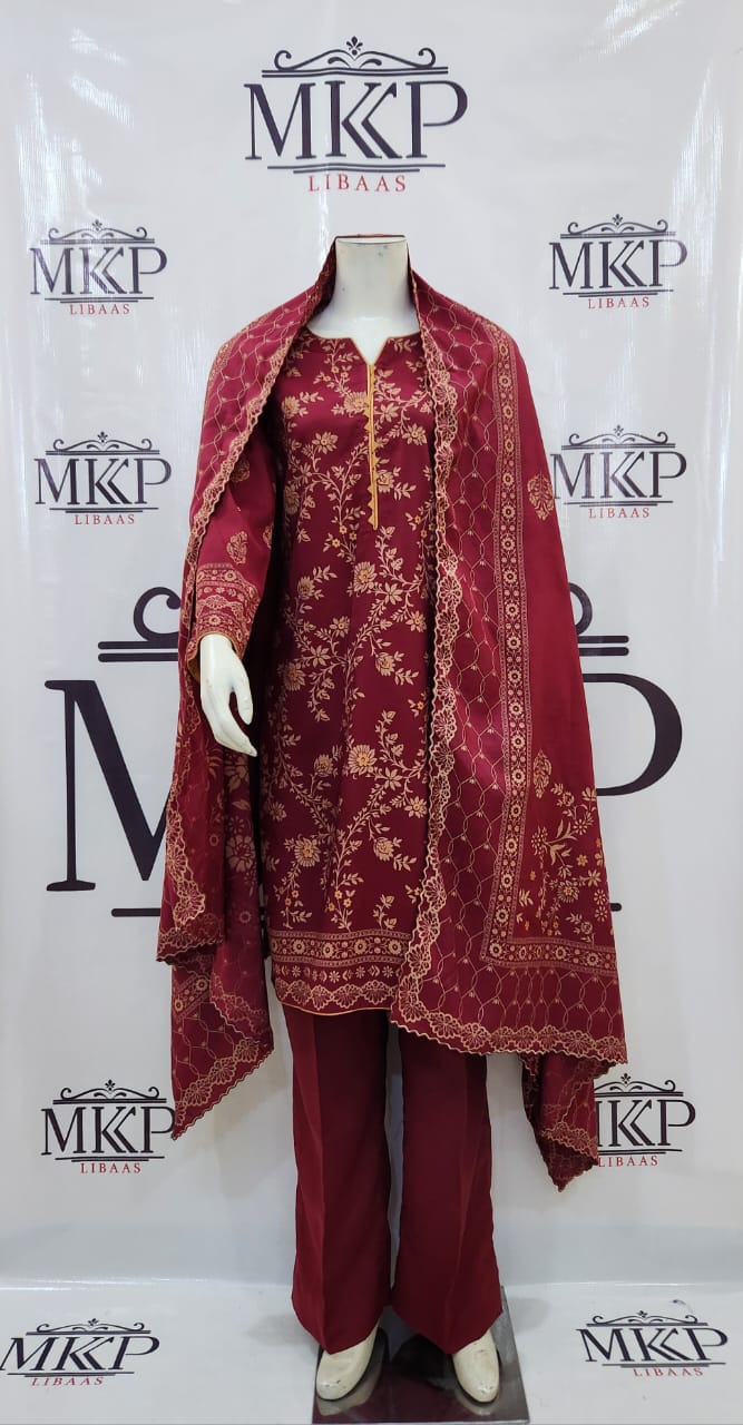 TT-W71 - Textured Pearl Printed - 3 Piece