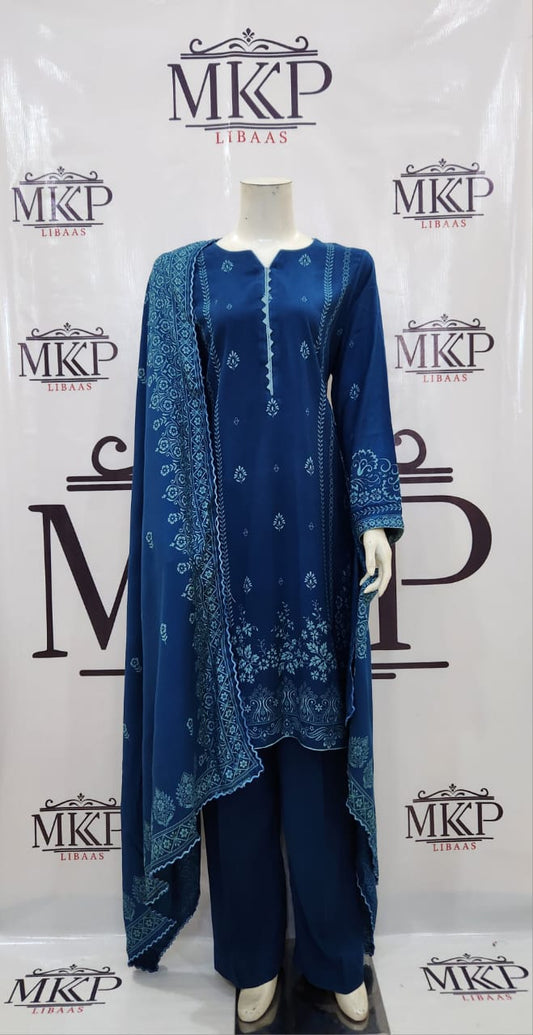 TT-W74 - Printed Pashmina - 3 Piece