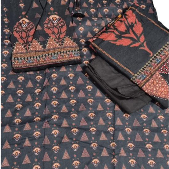 TT-W43 - Printed Dusuti - 3 Piece