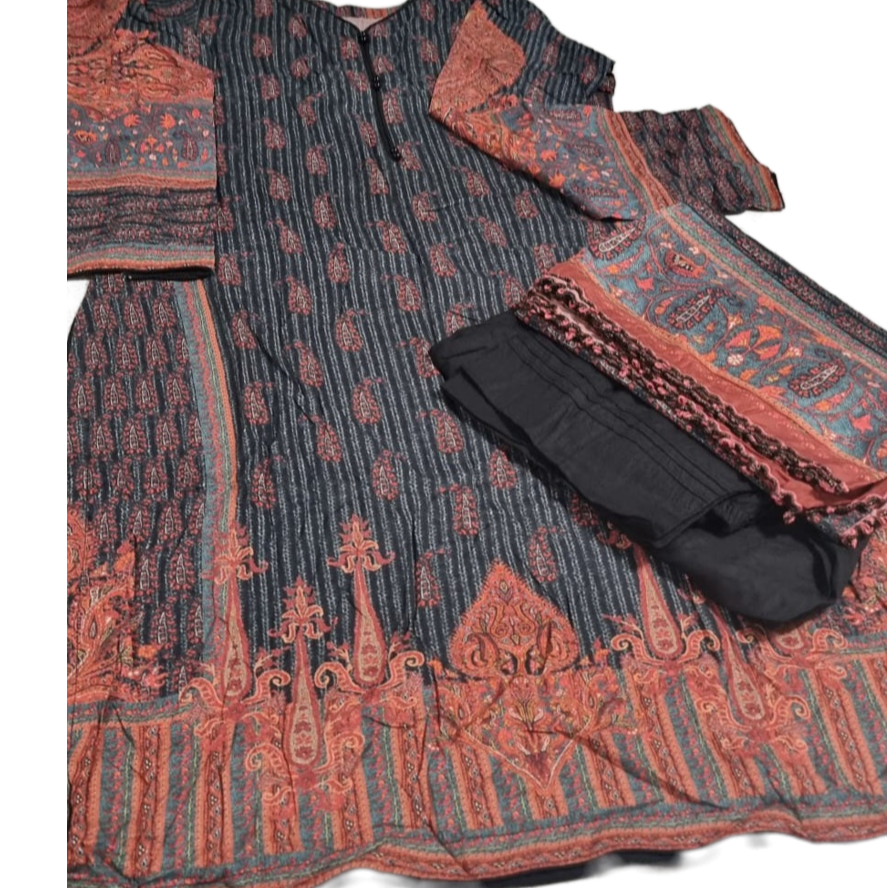 TT-W45 - Printed Linen - 3 Piece